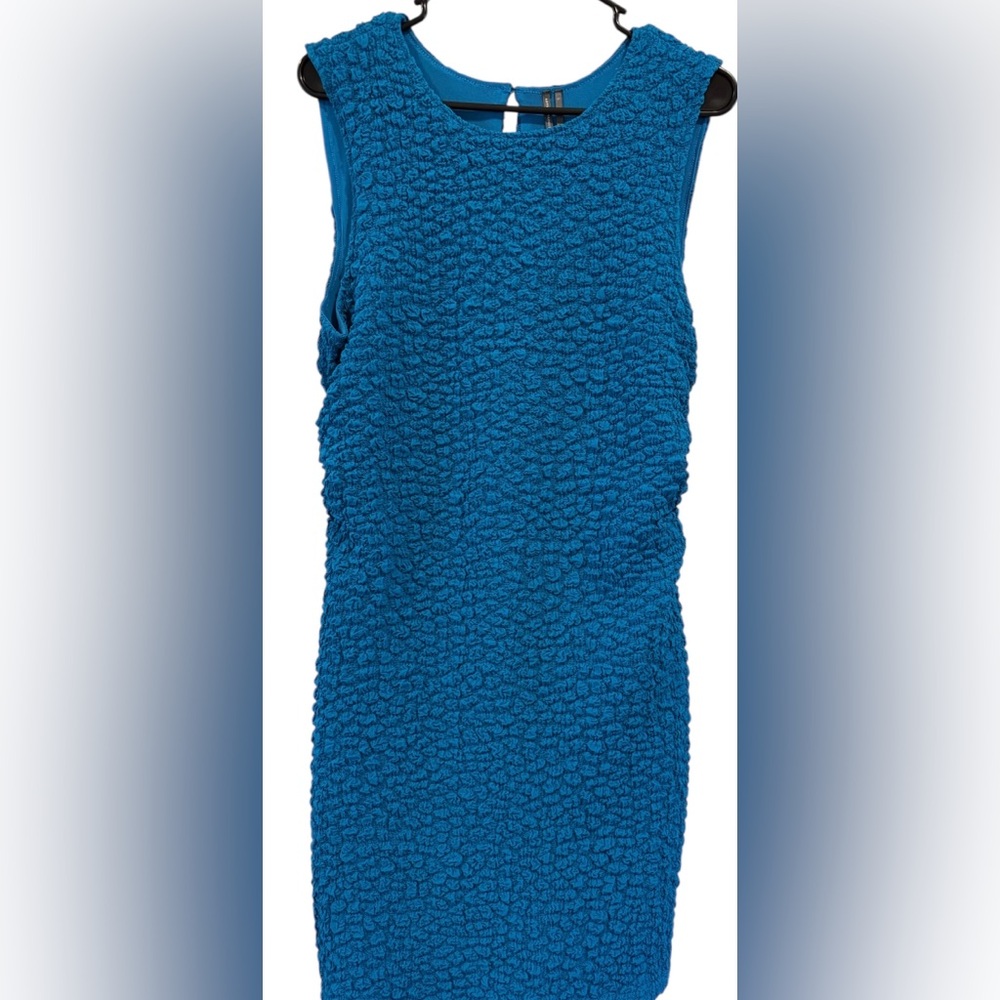 New! Anthropologie Textured Mini Shift Dress - Picture 3 of 7